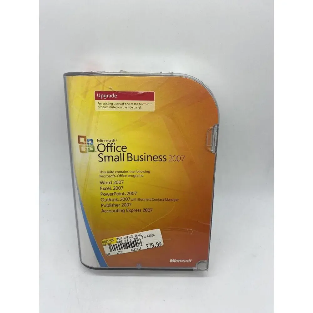 Microsoft Office Small Business 2007 Upgrade Word, Excel, PowerPoint, Outlook